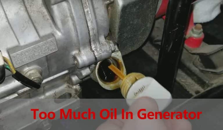 za dużo oleju w generatorze