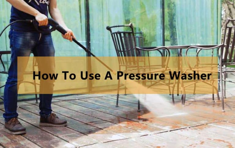 how to use a pressure washer