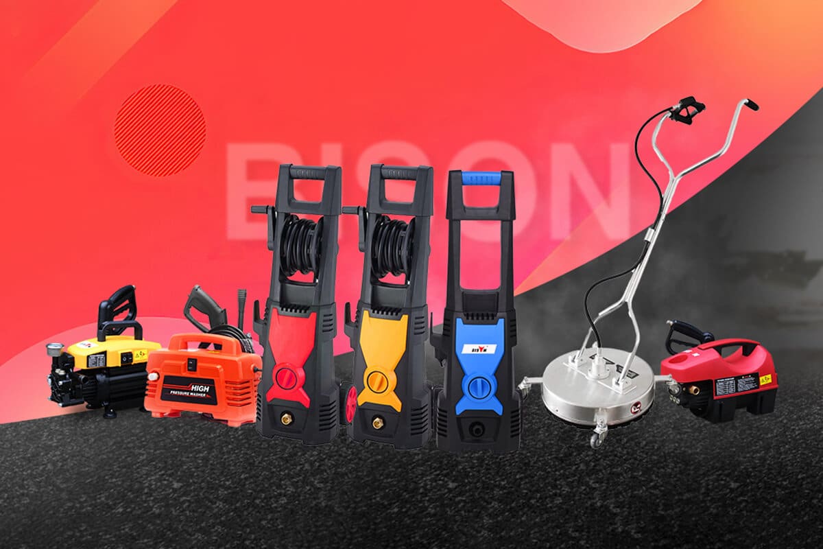 electric high pressure washer BISON