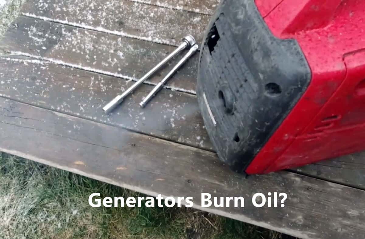 generators burn oil