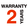 2 years warranty