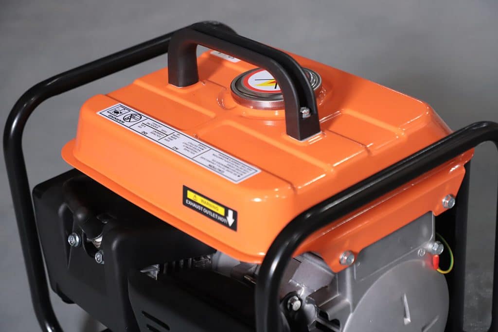 Detalles del generador de gasolina de 600w de potencia.