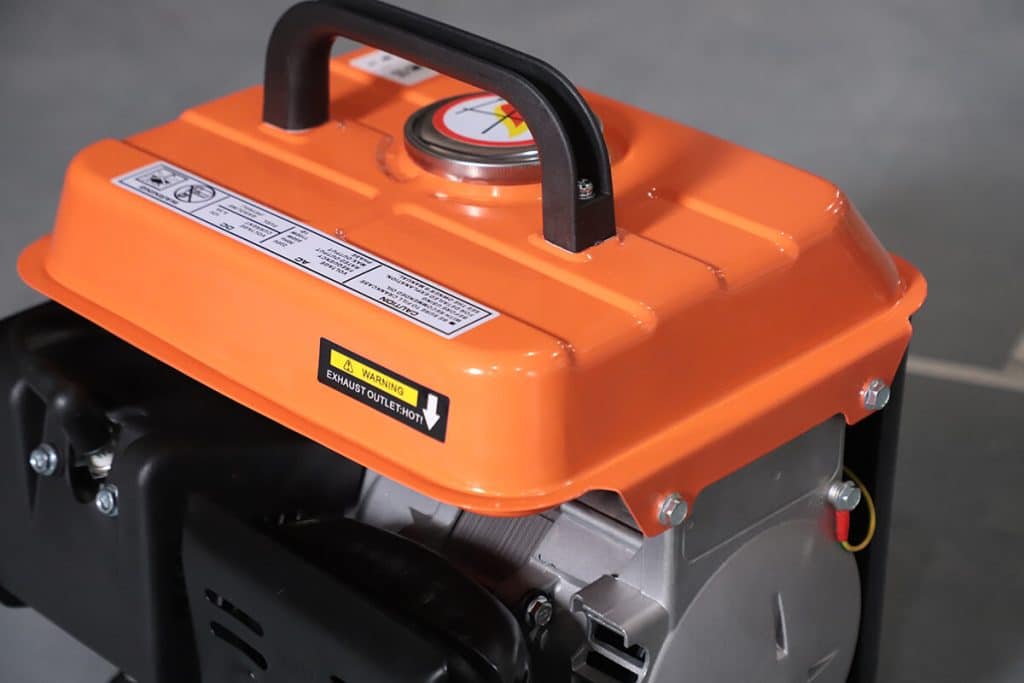 portable open frame gasoline generator details