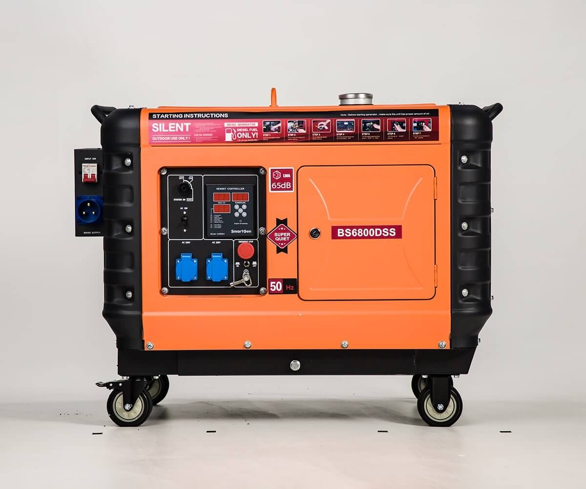 5kw super silent diesel generator three phase