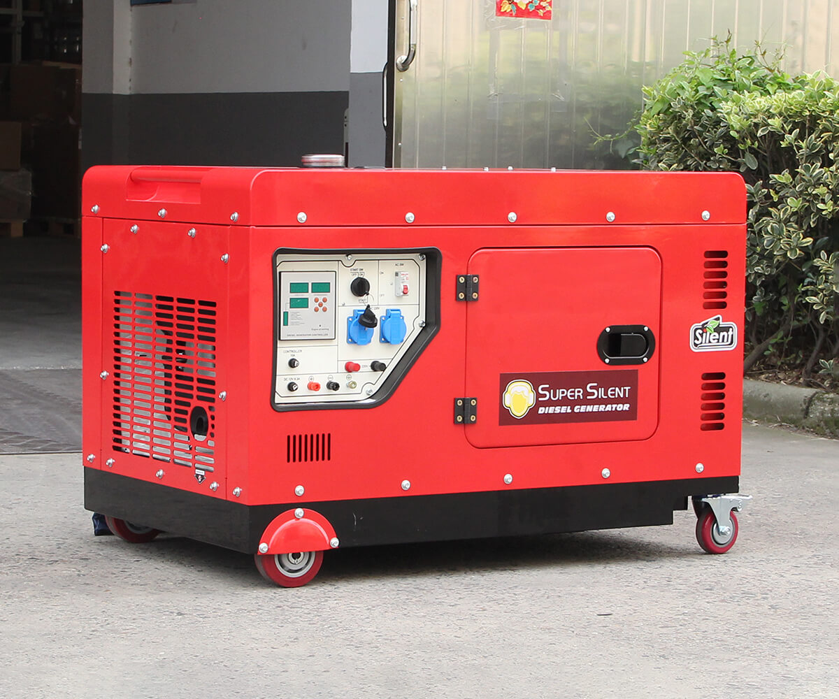 home use air cooled single phase silent type diesel generator