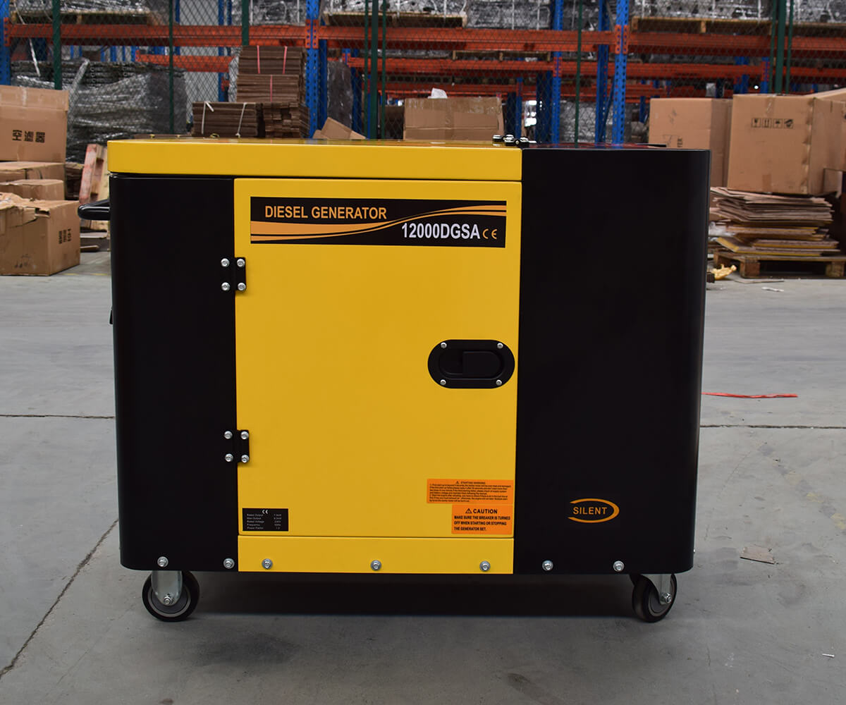 powered diesel generator with recoil e start