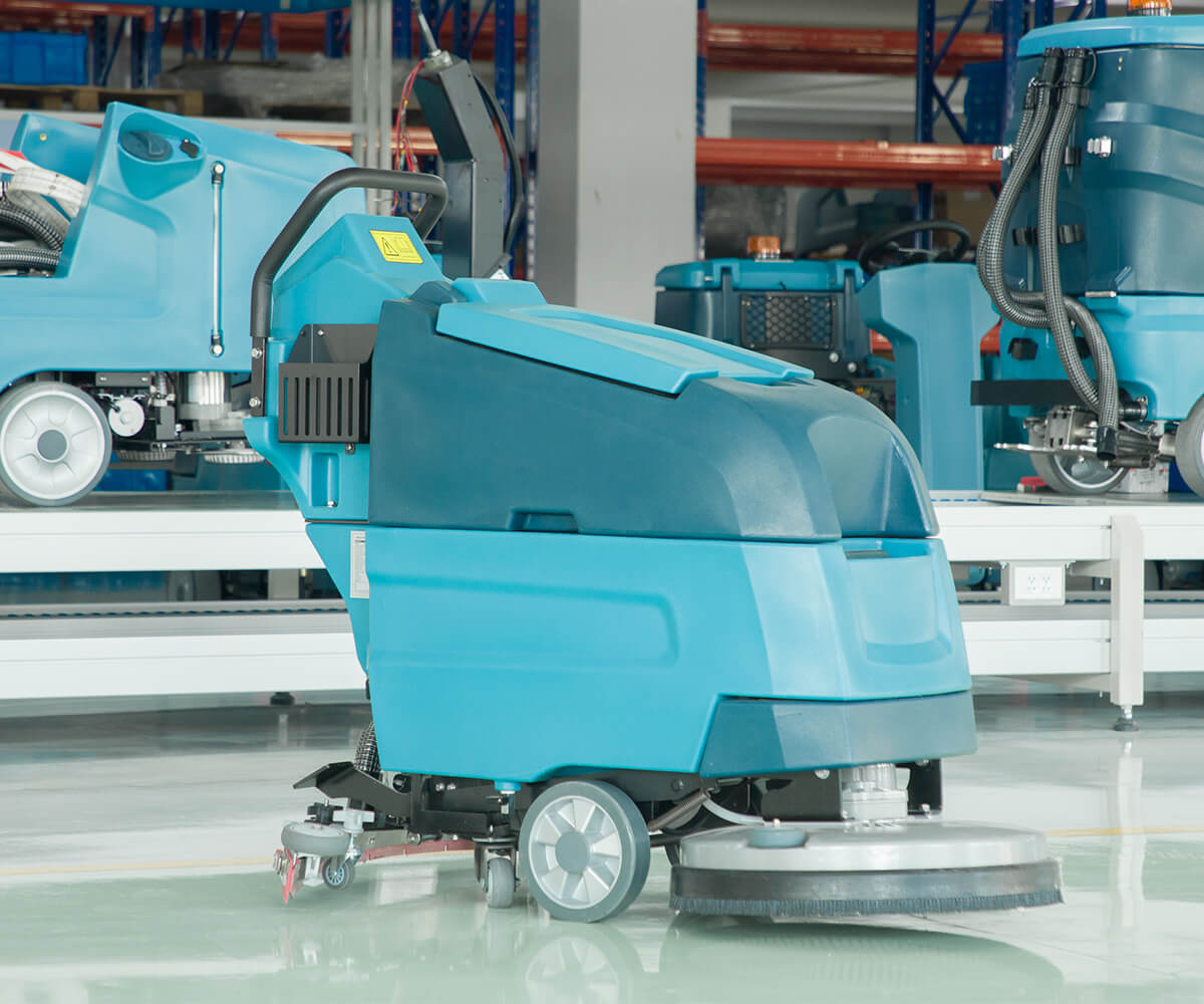 20 inch walk behind battery powered floor scrubbers