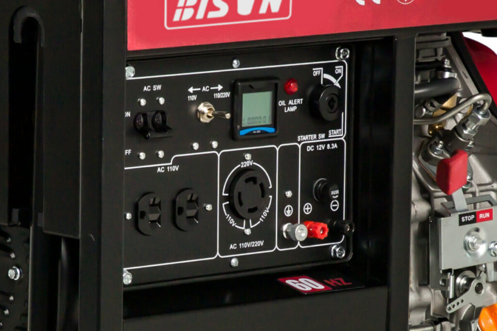 5000w open frame diesel generators with wheels details 3