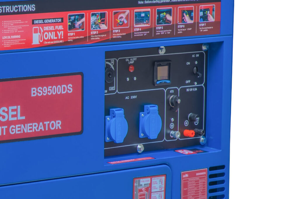 6000w commercial low noise diesel generator feature 2