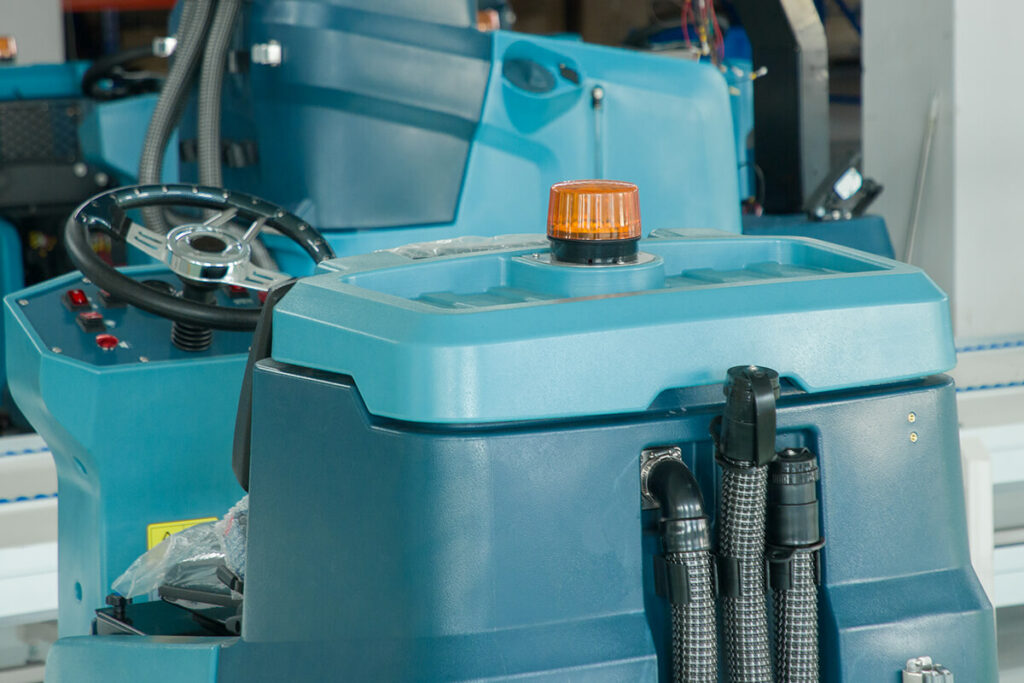 industrial electric ride on floor scrubber machine details 2