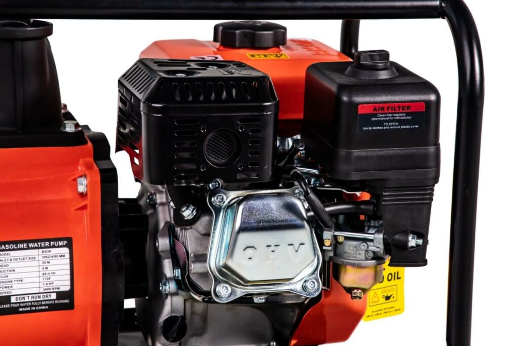 steel gasoline engine driven water pump details 6