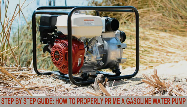 how to properly prime a gasoline water pump