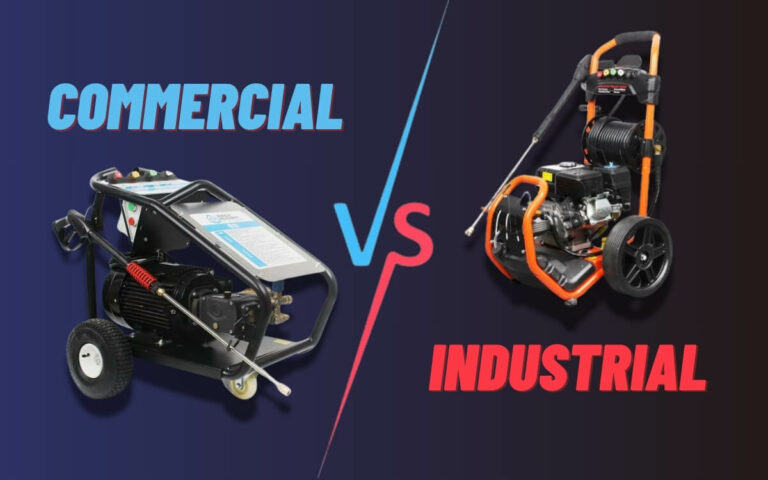 difference between commercial and industrial pressure washer