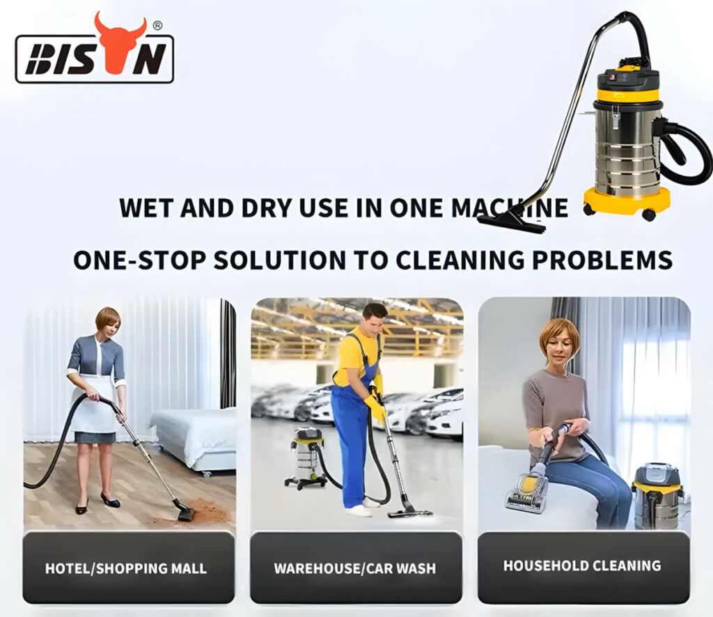 using vacuum cleaner