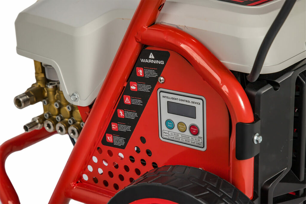 dettagli della idropulitrice elettrica a zero emissioni e funzionamento silenzioso