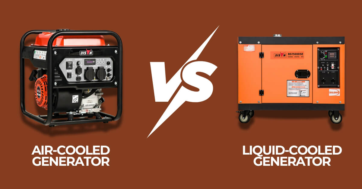 luftgekühlte vs. flüssigkeitsgekühlte Generatoren